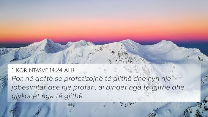 1 Korintasve 14:24 ALB Bible Verse Image