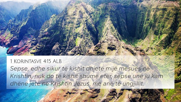 1 Korintasve 4:15 ALB Bible Verse Image