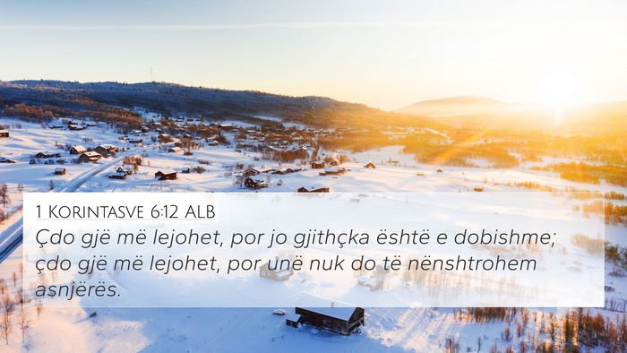 1 Korintasve 6:12 ALB Bible Verse Image