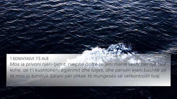 1 Korintasve 7:5 ALB Bible Verse Image