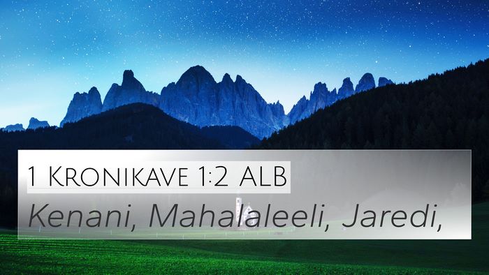 1 Kronikave 1:2 ALB Bible Verse Image