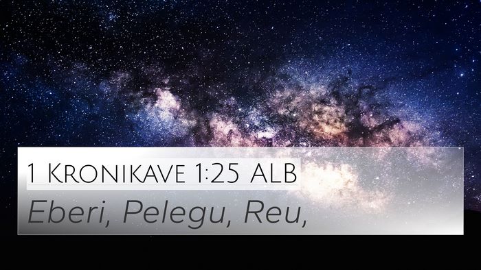 1 Kronikave 1:25 ALB 4K Wallpaper - Eberi, Pelegu, - 4K Wallpaper Bible Verse