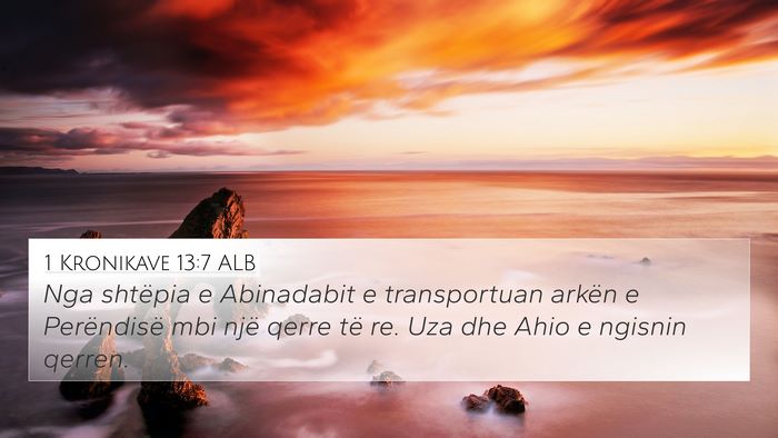 1 Kronikave 13:7 ALB Bible Verse Image