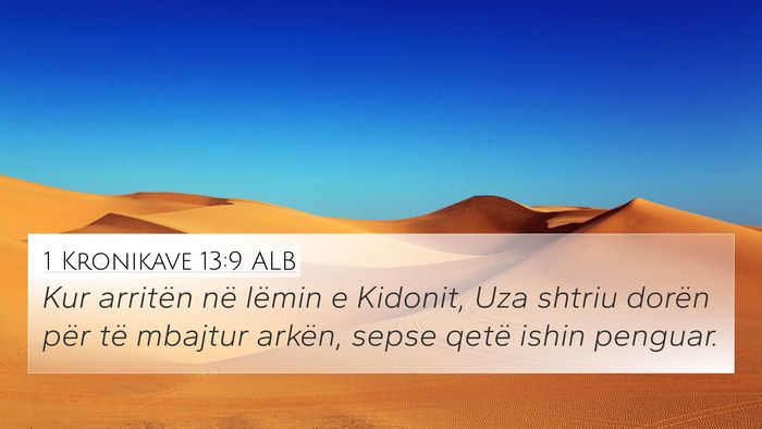 1 Kronikave 13:9 ALB Bible Verse Image