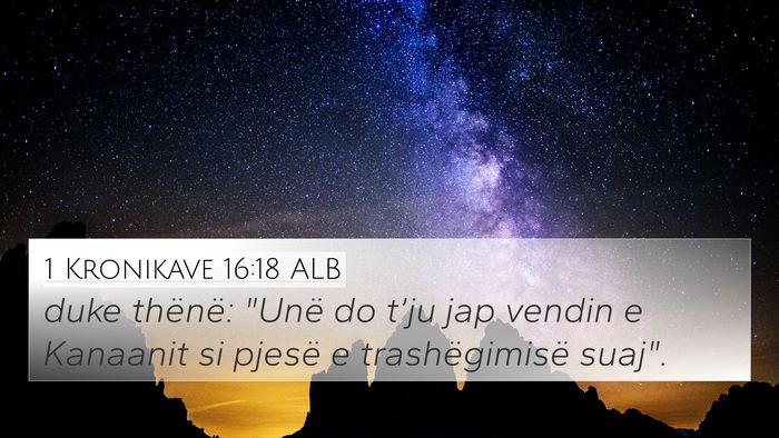 1 Kronikave 16:18 ALB 4K Wallpaper - duke thënë: 