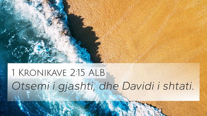 1 Kronikave 2:15 ALB Bible Verse Image