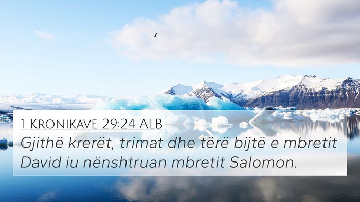 1 Kronikave 29:24 ALB Bible Verse Image