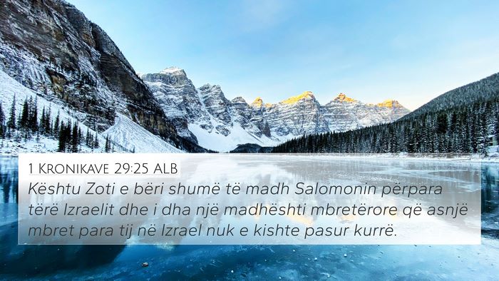 1 Kronikave 29:25 ALB Bible Verse Image