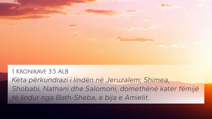 1 Kronikave 3:5 ALB Bible Verse Image