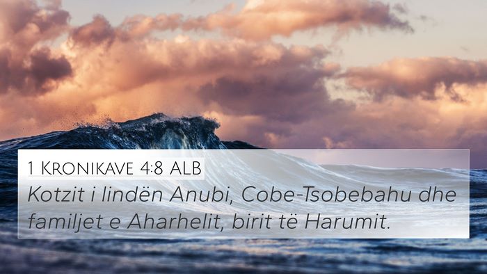 1 Kronikave 4:8 ALB 4K Wallpaper - Kotzit i lindën Anubi, Cobe-Tsobebahu dhe - 4K Wallpaper Bible Verse