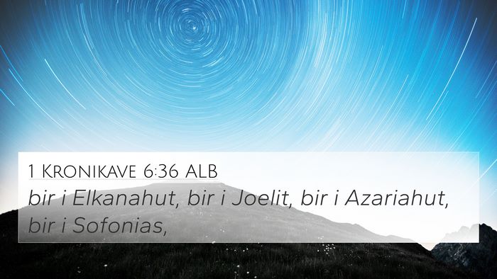 1 Kronikave 6:36 ALB 4K Wallpaper - bir i Elkanahut, bir i Joelit, bir i Azariahut, - 4K Wallpaper Bible Verse