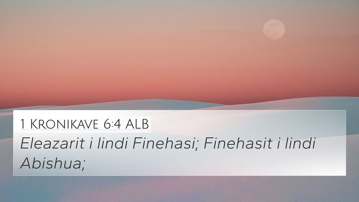 1 Kronikave 6:4 ALB Bible Verse Image