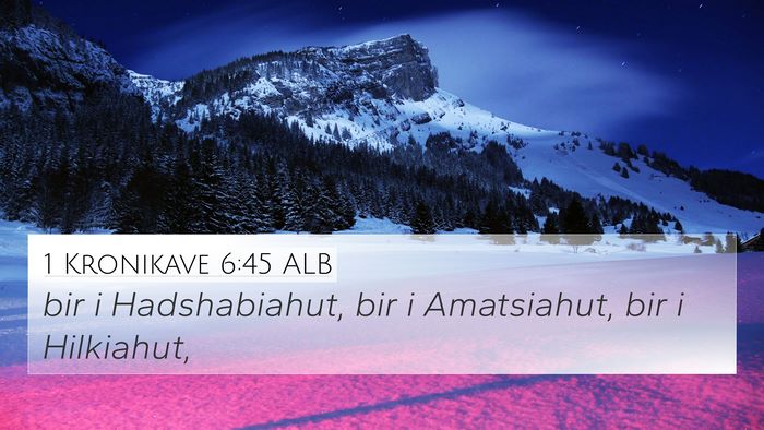 1 Kronikave 6:45 ALB 4K Wallpaper - bir i Hadshabiahut, bir i Amatsiahut, bir i - 4K Wallpaper Bible Verse