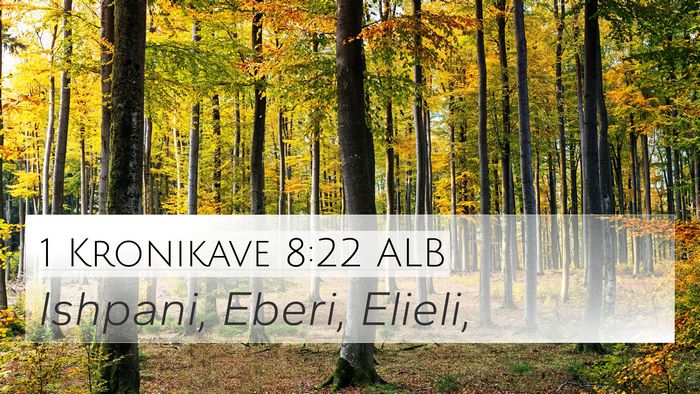 1 Kronikave 8:22 ALB 4K Wallpaper - Ishpani, Eberi, - 4K Wallpaper Bible Verse