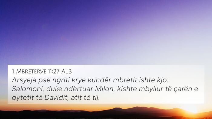 1 Mbretërve 11:27 ALB Bible Verse Image