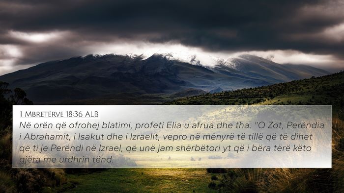 1 Mbretërve 18:36 ALB Bible Verse Image