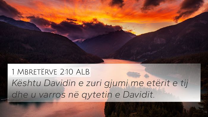 1 Mbretërve 2:10 ALB Bible Verse Image
