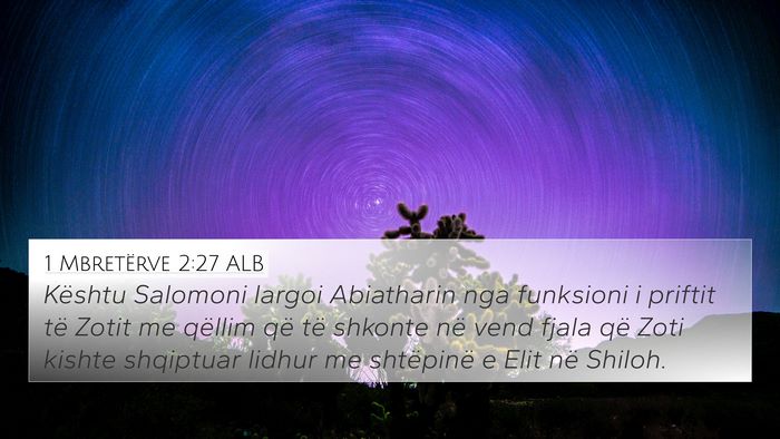 1 Mbretërve 2:27 ALB Bible Verse Image