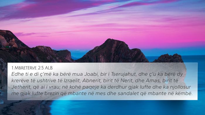 1 Mbretërve 2:5 ALB Bible Verse Image