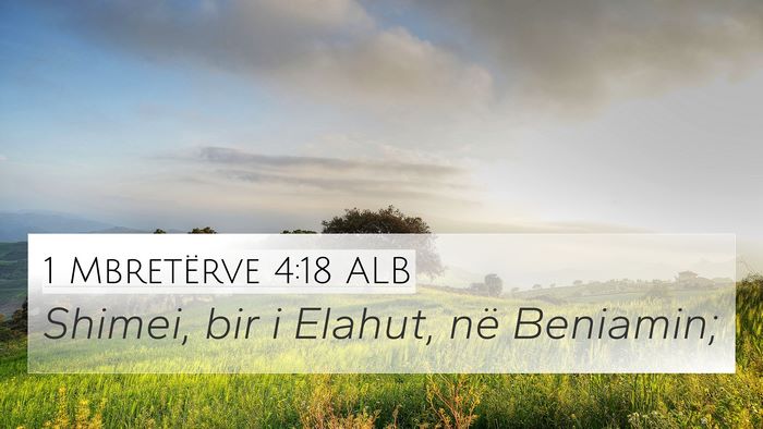 1 Mbretërve 4:18 ALB Bible Verse Image