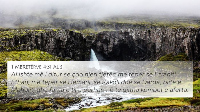 1 Mbretërve 4:31 ALB Bible Verse Image