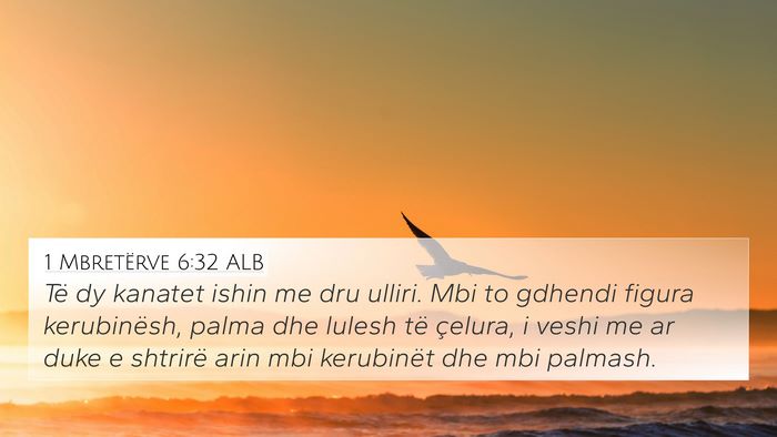 1 Mbretërve 6:32 ALB Bible Verse Image