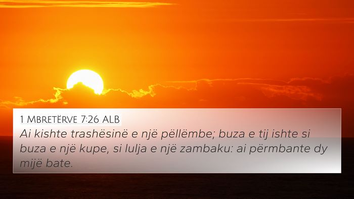 1 Mbretërve 7:26 ALB Bible Verse Image