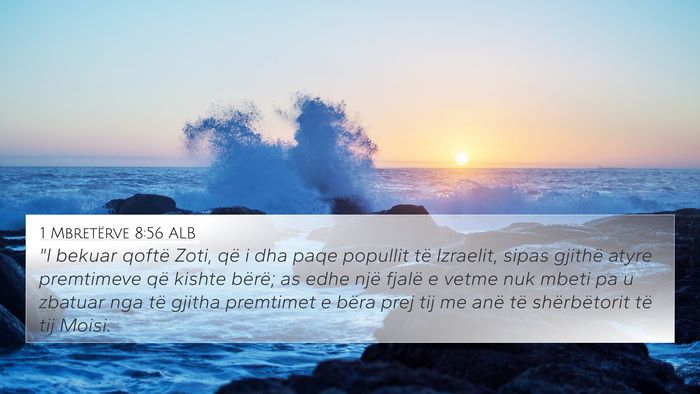 1 Mbretërve 8:56 ALB Bible Verse Image