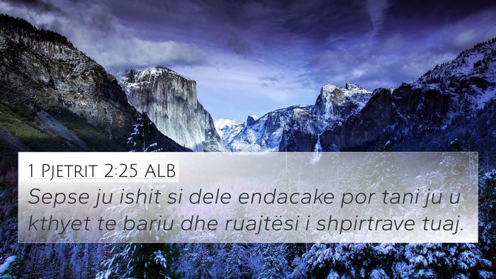 1 Pjetrit 2:25 ALB Bible Verse Image