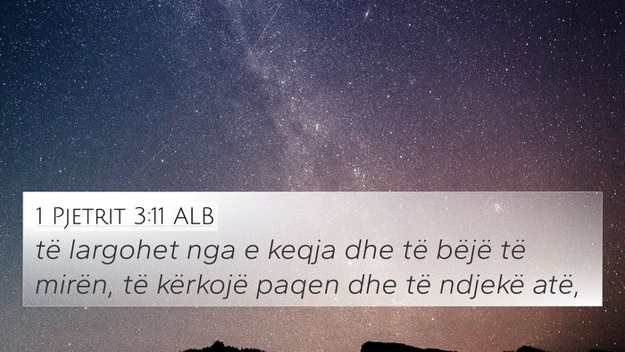 1 Pjetrit 3:11 ALB Bible Verse Image