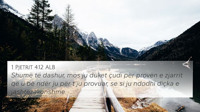 1 Pjetrit 4:12 ALB Bible Verse Image