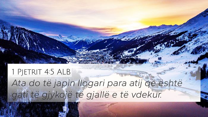 1 Pjetrit 4:5 ALB Bible Verse Image