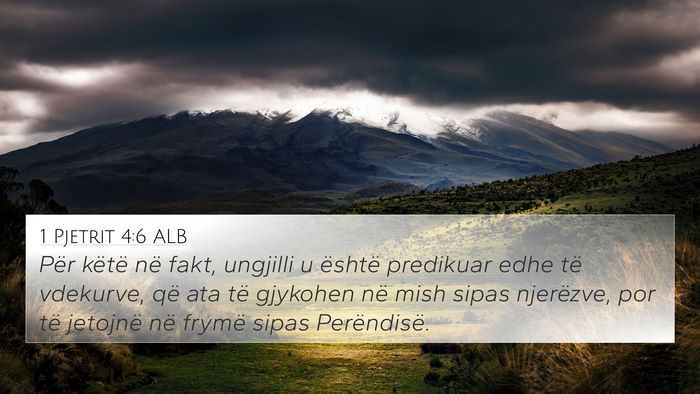 1 Pjetrit 4:6 ALB Bible Verse Image