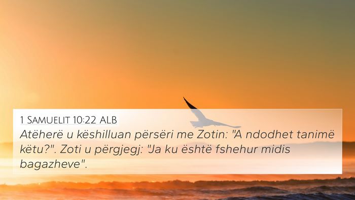 1 Samuelit 10:22 ALB 4K Wallpaper - Atëherë u këshilluan përsëri me Zotin: 