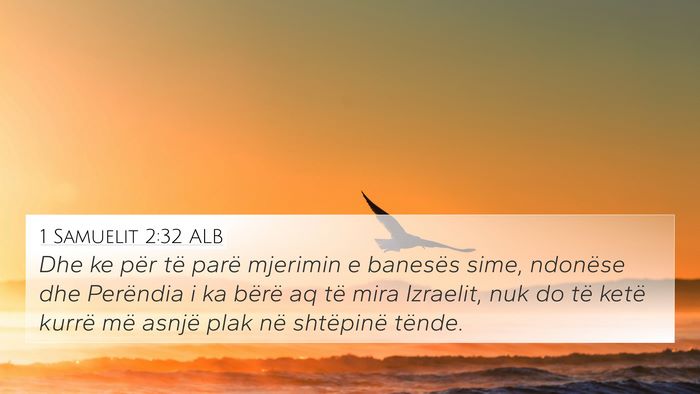1 Samuelit 2:32 ALB Bible Verse Image