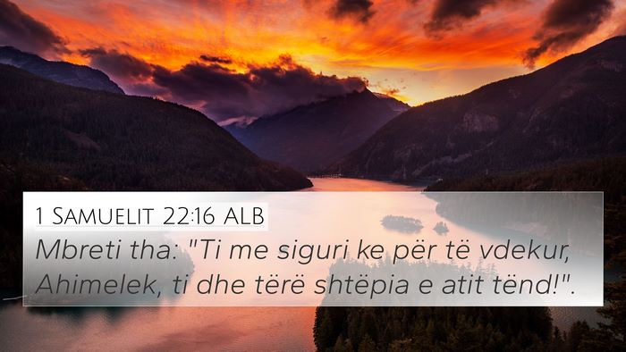 1 Samuelit 22:16 ALB Bible Verse Image