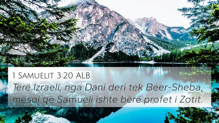 1 Samuelit 3:20 ALB Bible Verse Image