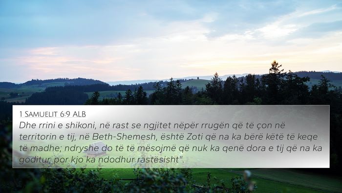 1 Samuelit 6:9 ALB Bible Verse Image