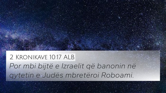 2 Kronikave 10:17 ALB Bible Verse Image