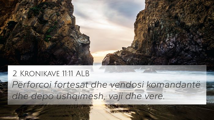 2 Kronikave 11:11 ALB Bible Verse Image