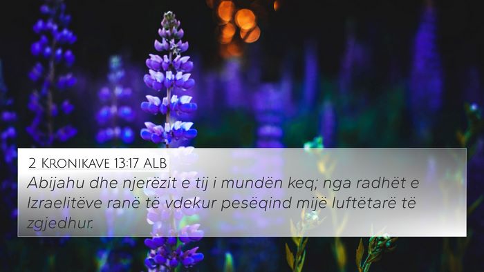 2 Kronikave 13:17 ALB Bible Verse Image