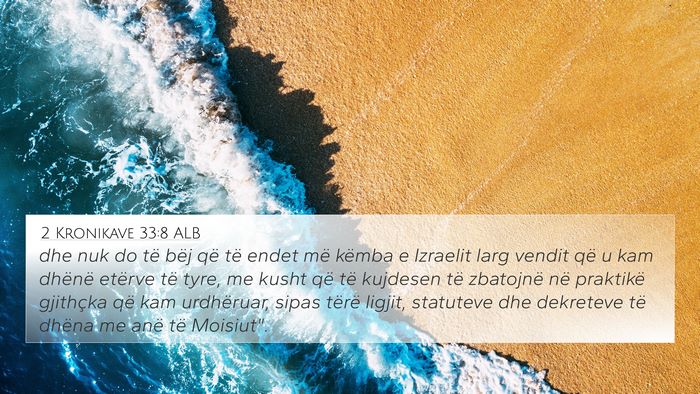 2 Kronikave 33:8 ALB Bible Verse Image