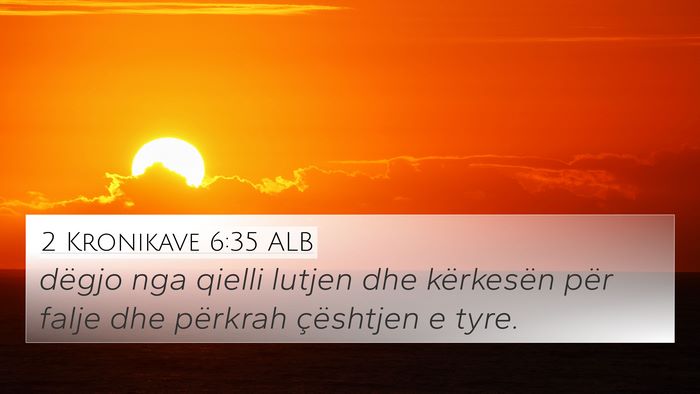 2 Kronikave 6:35 ALB Bible Verse Image