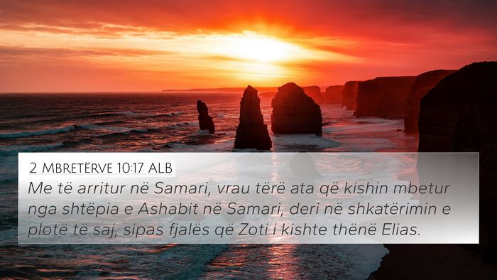 2 Mbretërve 10:17 ALB Bible Verse Image