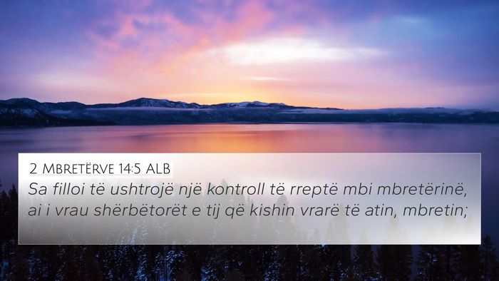 2 Mbretërve 14:5 ALB Bible Verse Image