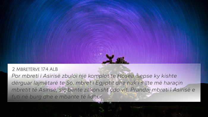 2 Mbretërve 17:4 ALB Bible Verse Image
