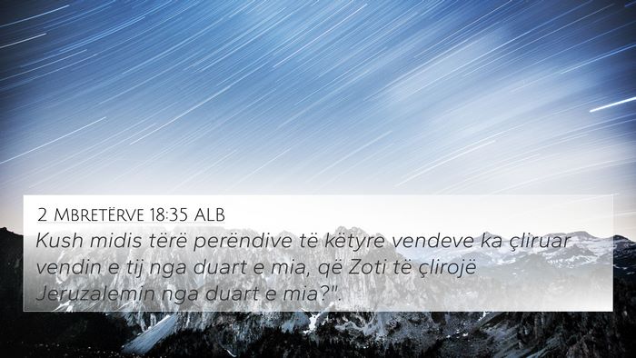 2 Mbretërve 18:35 ALB Bible Verse Image