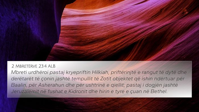 2 Mbretërve 23:4 ALB Bible Verse Image