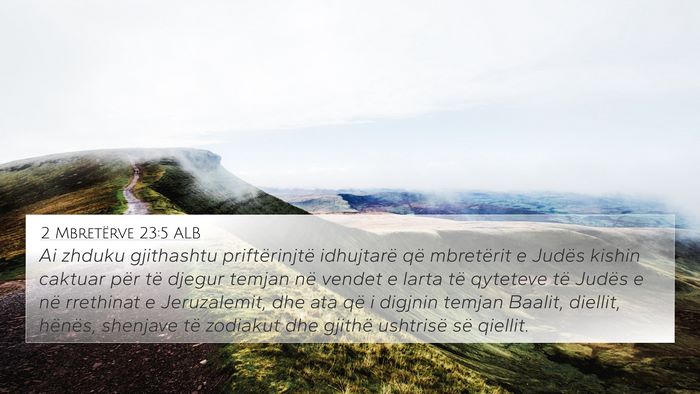 2 Mbretërve 23:5 ALB Bible Verse Image