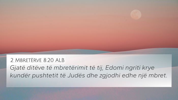 2 Mbretërve 8:20 ALB Bible Verse Image